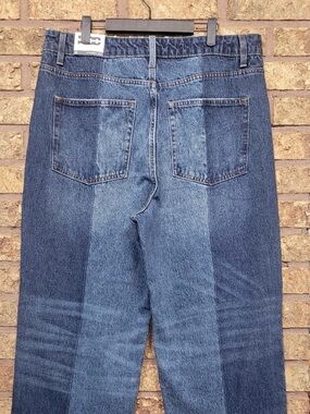 KBB ;KAHLONA :Dark 2 -tone blue Jean Wash Denim Jeans - 🎯size women 8